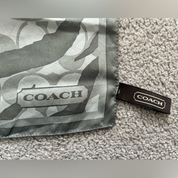 Authentic Coach Square Silk Scarf - Picture 2 of 5
